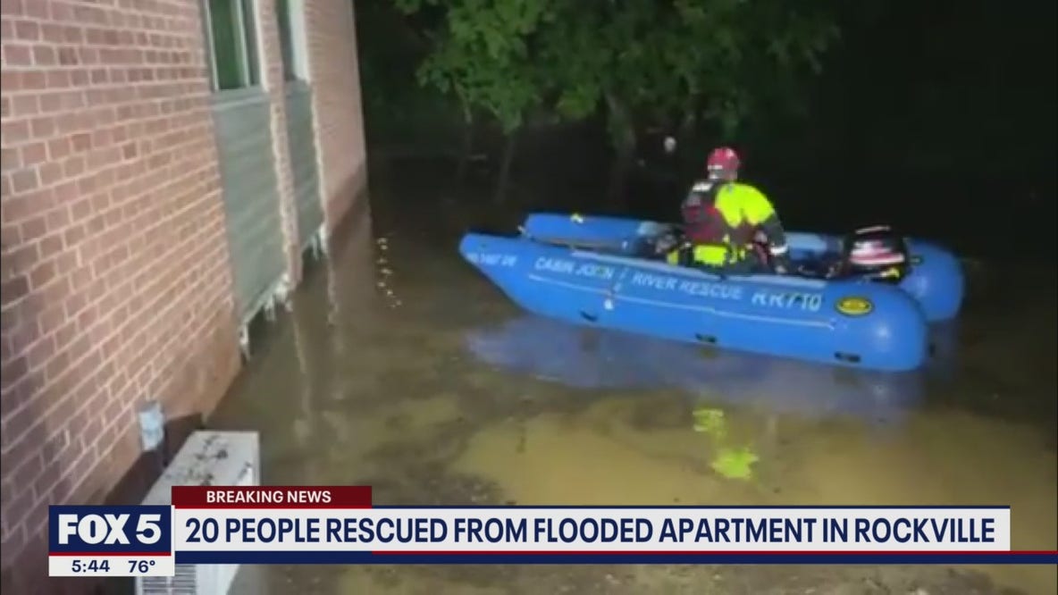 Residents rescued from flooded apartments in Rockville as remnants of Ida move across DC region